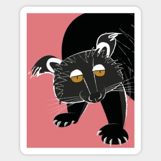 Black  bear cat #2 Magnet